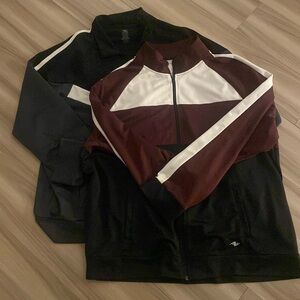 2 2XL athletic works zip ups